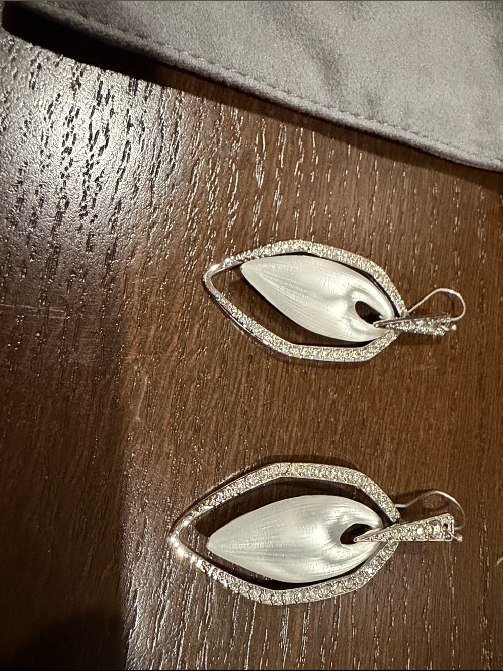 “ALEXIS BITTAR” Gorgeous Lucite Crystal and Metal Earrings